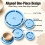 Pottery Foot Ring Tool Set, 5 Sizes for Bowls, Mugs and Clay Projects () Five Graduated Pottery Base 8