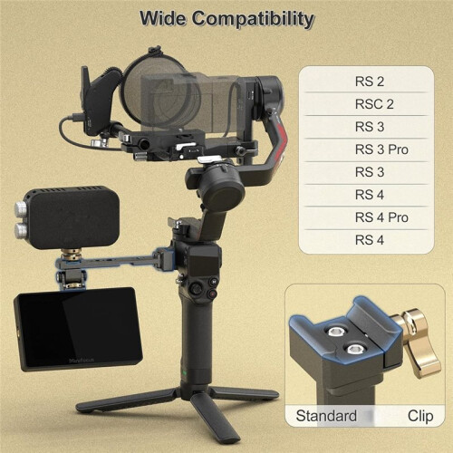 Minifocus Support de Moniteur de Caméra Ajustable avec Système de Libération Rapide NATO, Monture Froid pour   4  3 /Pro/ 2 RSC 2