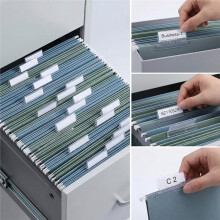 300 Pcs 3.5 Inch Clear Hanging File Folder Tabs with Inserts, Plastic File Folder Labels for Offices Homes