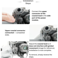 For 5 Pro Night Flight Light Accessory, Dual Lamp Gimbal-Follow LED Spotlight, 700-1000LM, Dual Light Version