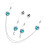 Rhinestone Nipple Pendant Set Non-Piercing 2pcs 1