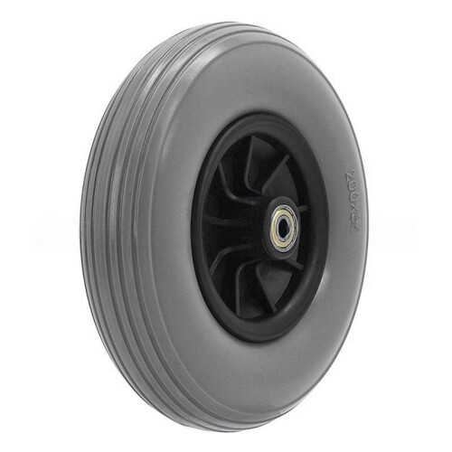 2 St. 200x50 PU-Hjul 8 Tum Solid Däck 200x50 Rullstol Fram Solid Hjul för Rullstol Framhjul Grå 2
