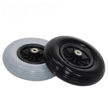 2 Stuk 200x50 PU Wielen 8 Inch Massieve Wielband 200x50 Rolstoel Voorwiel Massieve Wielen voor Rolstoel Voorwiel Grijs