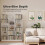 Homcom HOMCOM Bookcase Freestanding Open Storage Shelf with 17 Compartments 6