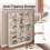 Homcom HOMCOM Bookcase Freestanding Open Storage Shelf with 17 Compartments 7