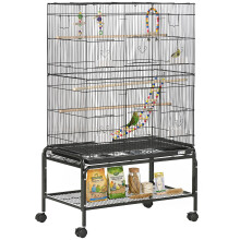 Jaula para Pájaro Negro 79 x 49 x 133 cm