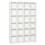 CD Storage Unit with Adjustable Shelves, 89 x 130.5 cm, White 1