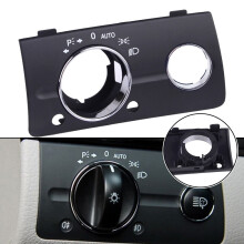 Black Headlight Switch Panel Cover for Mercedes-Benz W211