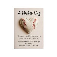 Pocket Hug Heart Token with Greeting Card for Daughter