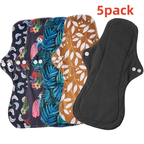 Bamboo Reusable Menstrual Pads Extra Large 4-Pack