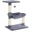Cat Scratch Post with Bed Cat Tree for Indoor Cats Sisal Scratching Posts Hammock Kitty Activity Centre Grey 1