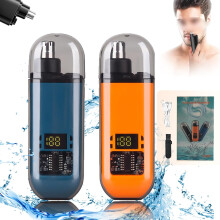 Nose Hair Trimmer Digital Display IPX7 Waterproof