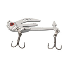 Fishing Spoon Lure Metal Vib Bait with Groove Hooks 5g