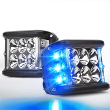 LED Pods 36W White and Amber Strobe Side Lights