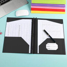 Clear Plastic Pocket Folders with Prongs Letter Size 3-Hole