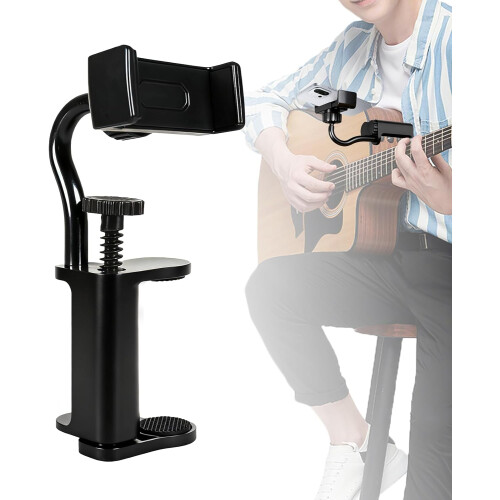 Guitar Phone Holder Adjustable Mount for Electric Guitar