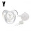 Baby Pacifier with Rhinestone Clip and Personalized Initial 1