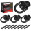 D-Ring Tie Down Anchors Black 4 pcs 1/2 inch 12000 lbs 1