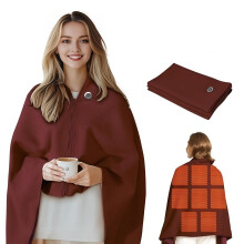 Tupukom Heated Shawl Black Friday Cordless Wearable Blanket