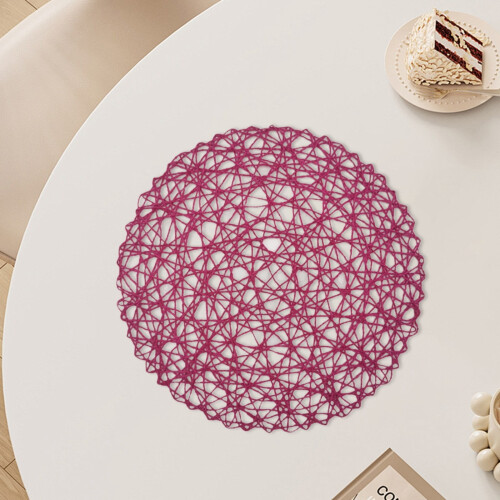 Round Kitchen Bowl Mat 15 Inch Dark Coffee