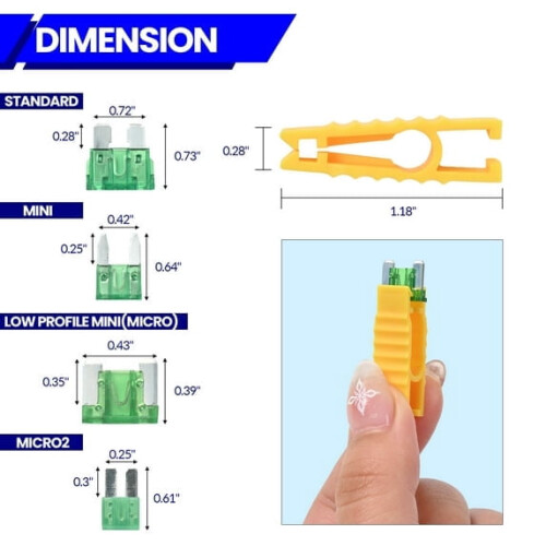 Car Fuses Assorted Set 460 Pcs 2-40A Mini Blade 2