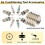 1set Air Conditioning Valve Core Kit, R12 R134a Tire Valve Core Tools, Includes Single- and Double- Removal Tool 2