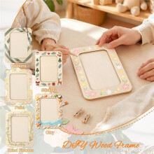 Wooden Picture Frames for Crafts 30 Pcs DIY Wood Frame Bulk for 4x6 Photos for Art Birthday Wedding Home Decorating