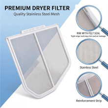 W10120998 W10049360 Droger Pluisfilter Vervanging voor voor Droger Onderdeel, met Reinigborstel