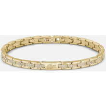 Collection Link -rannekoru ruostumattomasta teräksestä, koristeltu petit piqué -kuviolla - saatavilla hänelle ja naiselle