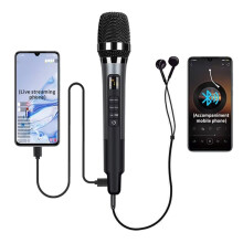 H20 Microphone with Sound Card Effects All-in-One Microphone Reverb Connecting Cell Phone for Podcast Equipment Live