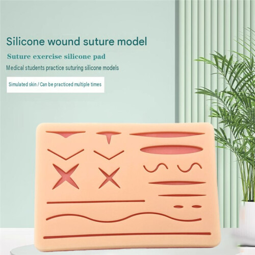 Suture Practice Pads 3 Layer Suture Pad with Wounds for Practicing Suturing - Veterinarian Students and Nurses 1