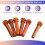 6pcs Wood Bridge Pins for Acoustic Guitars,Fixed String Nails for 6 & 12 String Instruments, Enhanced Tone & Stability 2