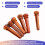 6pcs Wood Bridge Pins for Acoustic Guitars,Fixed String Nails for 6 & 12 String Instruments, Enhanced Tone & Stability 5