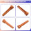 6pcs Wood Bridge Pins for Acoustic Guitars,Fixed String Nails for 6 & 12 String Instruments, Enhanced Tone & Stability 7
