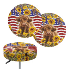 American Flag Bar Stool Seat Covers for 14-16 Inch Round