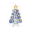Mini Glass Christmas Tree Ornaments Winter Figurines 12pcs 1