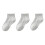 Cotton Low-Cut Seamless Kids Socks Gray 3-Pack 1