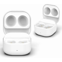 Estuche de carga con cable compatible con Samsung Galaxy Buds FE (SM-R400), base de carga de repuesto para Galaxy Buds FE (blanco)