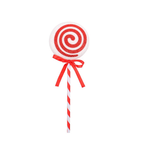 Christmas Candy Tree Ornaments Red Lollipop Peppermint 12