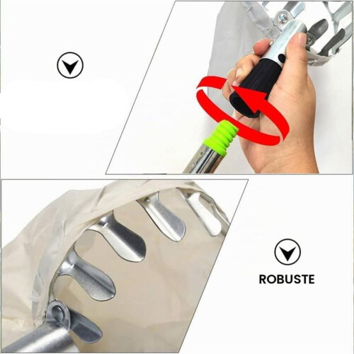 Fruit Picker with Telescopic Handle 4m,Fruit Picker,  Picker with Bag, Stainless Steel Fruit Harvesting Tools 2