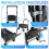 Wagon Handle Attachment Adjustable Push Handle for Round/Square Frames Fits Push Wagons, Wagon Cart Equipment 6
