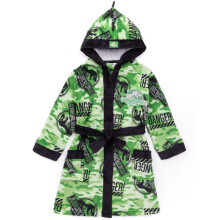 (9-10 Years) Jurassic World Bathrobe (Boys Green)