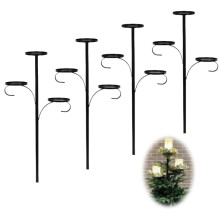 Black 3-Tier Christmas Tree Topper Candle Holder