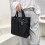 Navy Canvas Lunch Box Bag with Multiple Pockets 3
