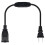 2-Prong Polarized Extension Cord with Switch Black 13A 125V 1