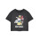 Hello Kitty (Medium) Hello Kitty Cropped Short Sleeved T-Shirt (Womens Grey) 1