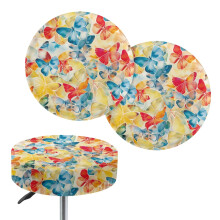 Butterfly Bar Stool Covers Round Dustproof 2-Pack