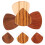 Wood Guitar Picks Assorted Colors 4 Pieces 1