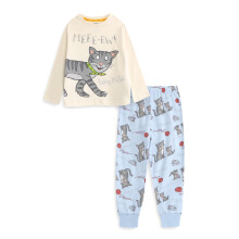 (3-4 Years) Gruffalo & Friends Tabby McTat Long Sleeve Long Leg Pyjama Set (Unisex Kids Multicoloured)