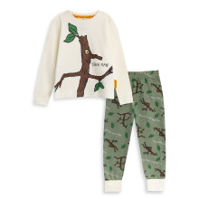 (5-6 Years) Gruffalo & Friends Stickman Long Sleeve Long Leg Pyjama Set (Unisex Kids Beige)